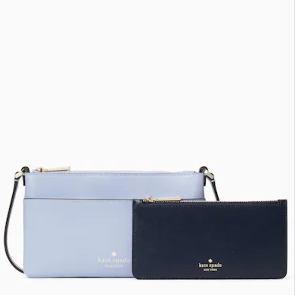 Kate Spade Candied Flower Blue Sadie Crossbody Set - Picture 5 of 9